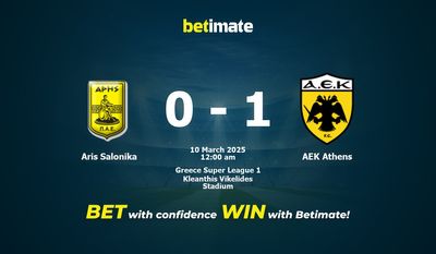 Dự đoán Aris Salonika vs AEK Athens, Tỷ lệ cược & Mẹo cá cược 03/09/2025