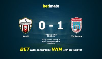 Dự đoán Ascoli vs Vis Pesaro, Tỷ lệ cược & Mẹo cá cược 30/03/2025