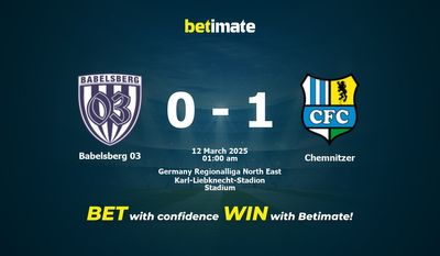 Dự đoán Babelsberg 03 vs Chemnitzer, Tỷ lệ cược & Mẹo cá cược 03/11/2025