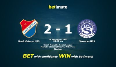 Soi kèo Banik Ostrava U19 vs Slovacko U19, tỷ lệ và tip cá cược 14/11/2023