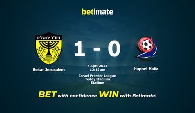 Soi kèo Beitar Jerusalem vs Hapoel Haifa, tỷ lệ và tip cá cược 06/04/2025