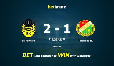 Dự đoán BK Forward vs Torslanda IK, tỷ lệ cá cược 14/10/2023