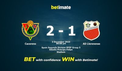 Dự đoán Cacereno vs AD Llerenense, tỷ lệ và tip cá cược 03/12/2023