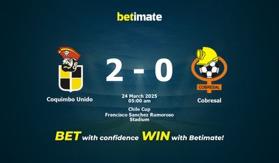 Soi kèo Coquimbo Unido vs Cobresal, Tỷ lệ & Mẹo cá cược 23/03/2025