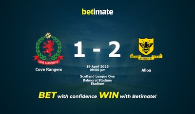 Dự đoán Cove Rangers vs Alloa, Tỷ lệ cược & Mẹo cá cược 04/19/2025