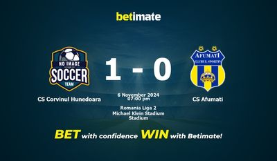 Dự đoán CS Corvinul Hunedoara vs CS Afumati, Tỷ lệ & Mẹo cá cược 06/11/2024