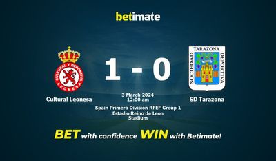 Dự đoán văn hóa Leonesa vs SD Tarazona, tỷ lệ cược và mẹo cá cược 02/03/2024