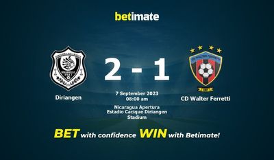 Dự đoán Diriangen vs CD Walter Ferretti, tỷ lệ cá cược 07/09/2023