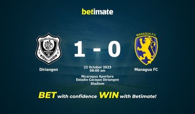Dự đoán Diriangen vs Managua FC, tỷ lệ và tip cá cược 22/10/2023