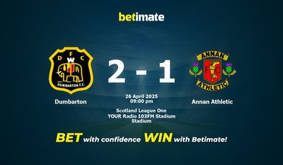 Dự đoán Dumbarton vs Annan Athletic, Tỷ lệ cược & Mẹo cá cược 26/04/2025