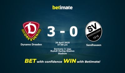 Dự đoán Dynamo Dresden vs Sandhausen, Tỷ lệ cược & Mẹo cá cược 26/04/2025