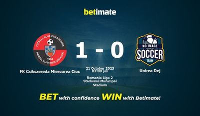Soi kèo FK Csikszereda Miercurea Ciuc vs Unirea Dej, tỷ lệ và tip cá cược 21/10/2023
