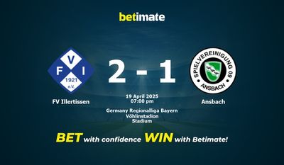 Dự đoán FV Illertissen vs Ansbach, Tỷ lệ cược & Mẹo cá cược 19/04/2025