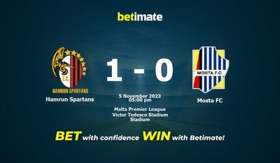Dự đoán Hamrun Spartans vs Mosta FC, tỷ lệ cá cược 05/11/2023