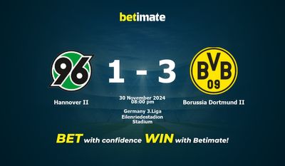 Dự đoán, Tỷ lệ cược & Mẹo cá cược Hannover II vs Borussia Dortmund II 30/11/2024