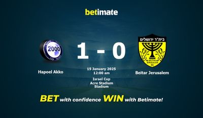Soi kèo Hapoel Akko vs Beitar Jerusalem, tỷ lệ và tip cá cược 14/01/2025