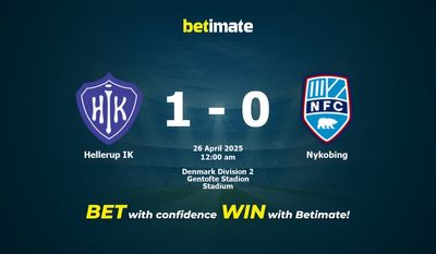 Dự đoán Hellerup IK vs Nykobing, tỷ lệ cá cược 25/04/2025