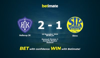 Dự đoán Hellerup IK vs Skive, tỷ lệ cá cược 16/11/2024