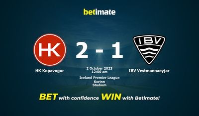 Dự đoán HK Kopavogur vs IBV Vestmannaeyjar, Tỷ lệ & Mẹo cá cược 01/10/2023