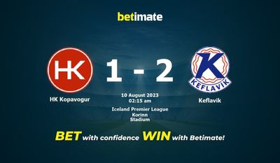 Soi kèo dự đoán HK Kopavogur vs Keflavik ngày 09/08/2023