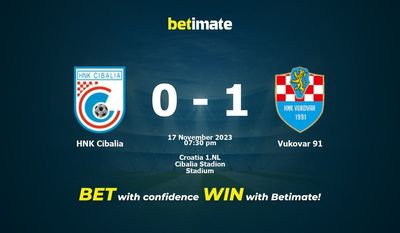 Soi kèo HNK Cibalia vs Vukovar 91, Tỷ lệ & Mẹo cá cược 17/11/2023