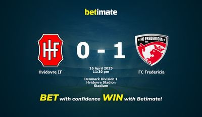 Nhận định, soi kèo Hvidovre IF vs FC Fredericia 16/04/2025