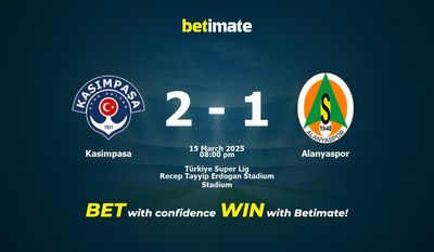 Dự đoán Kasimpasa vs Alanyaspor, Tỷ lệ & Mẹo cá cược 15/03/2025
