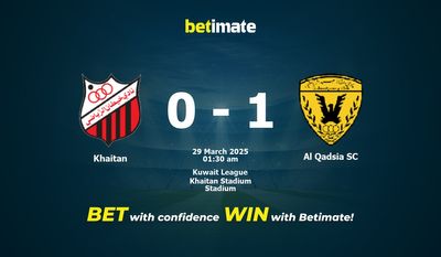 Dự đoán Khaitan vs Al Qadsia SC, Tỷ lệ cược & Mẹo cá cược 28/03/2025
