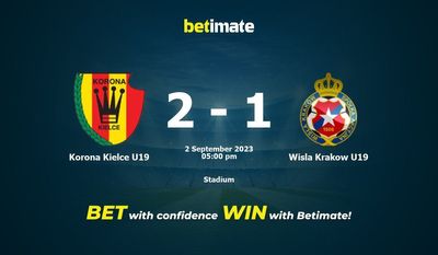 Soi kèo Korona Kielce U19 vs Wisla Krakow U19, tỷ lệ và tip cá cược 02/09/2023