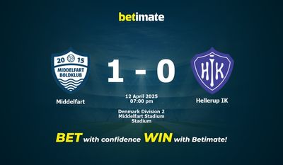 Dự đoán Middelfart vs Hellerup IK, tỷ lệ cá cược 12/04/2025