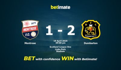 Dự đoán Montrose vs Dumbarton, Tỷ lệ cược & Mẹo cá cược 19/04/2025