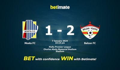 Dự đoán Mosta FC vs Balzan FC, tỷ lệ cá cược 07/01/2024