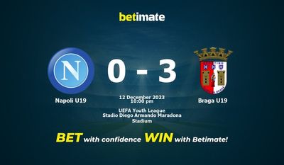 Soi kèo Napoli U19 vs Braga U19, tỷ lệ và tip cá cược 12/12/2023