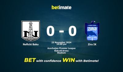 Dự đoán Neftchi Baku vs Zira IK, Tỷ lệ cược & Mẹo cá cược 23/11/2024