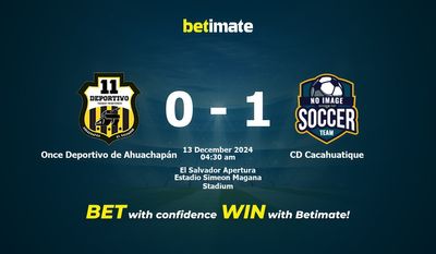 Dự đoán Once Deportivo de Ahuachapán vs CD Cacahuatique, Tỷ lệ & Mẹo cá cược 12/12/2024