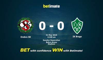 Soi kèo Orebro SK vs IK Brage, Tỷ lệ & Mẹo cá cược 30/05/2025