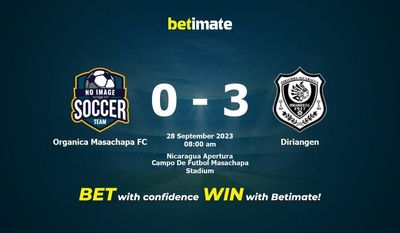 Soi kèo Organica Masachapa FC vs Diriangen, Tỷ lệ & Mẹo cá cược 28/09/2023