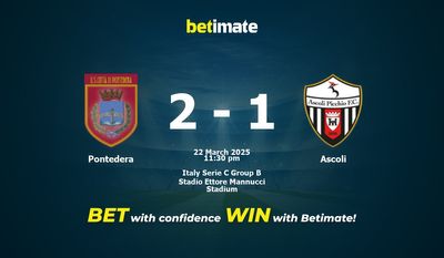 Dự đoán Pontedera vs Ascoli, Tỷ lệ cược & Mẹo cá cược 22/03/2025