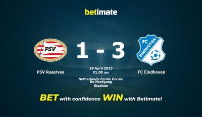 Dự đoán PSV Reserves vs FC Eindhoven, Tỷ lệ cược & Mẹo cá cược 28/04/2025