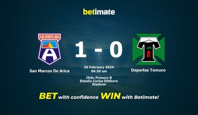 Soi kèo San Marcos De Arica vs Deportes Temuco, Tỷ lệ & Mẹo cá cược 25/02/2024