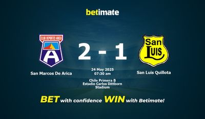 Soi kèo San Marcos De Arica vs San Luis Quillota, tỷ lệ và tip cá cược 24/05/2025