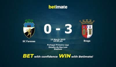 Dự đoán SC Farense vs Braga, Tỷ lệ cược & Mẹo cá cược 03/15/2025