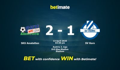 Dự đoán SKU Amstetten vs SV Horn, Tỷ lệ cược & Mẹo cá cược 04/13/2025