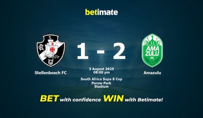 Dự đoán Stellenbosch FC vs Amazulu, Tỷ lệ cược & Mẹo cá cược 08/03/2025