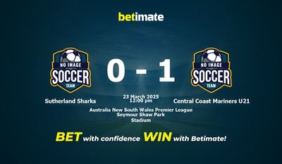 Dự đoán Sutherland Sharks vs Central Coast Mariners U21, Tỷ lệ cược & Mẹo cá cược 23/03/2025