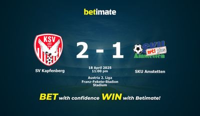 Soi kèo SV Kapfenberg vs SKU Amstetten, Tỷ lệ & Mẹo cá cược 18/04/2025