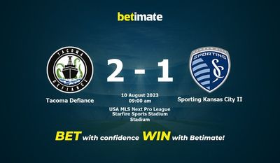 Soi kèo dự đoán Tacoma Defiance vs Sporting Kansas City II ngày 10/08/2023