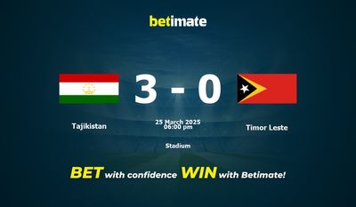 Dự đoán Tajikistan vs Timor Leste, Tỷ lệ cược & Mẹo cá cược 25/03/2025
