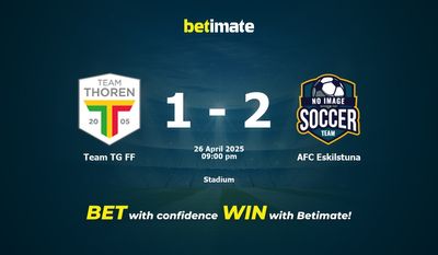 Dự đoán, tỷ lệ cược và mẹo cá cược Team TG FF vs AFC Eskilstuna 26/04/2025