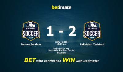 Nhận định, soi kèo, tỷ lệ cá cược Termez Surkhon vs Pakhtakor Tashkent 03/05/2025